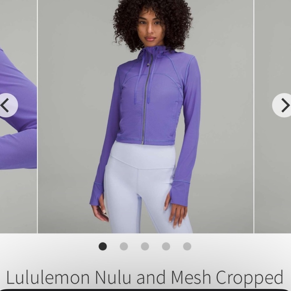 Lululemon Nulu and Mesh Cropped Define Jacket